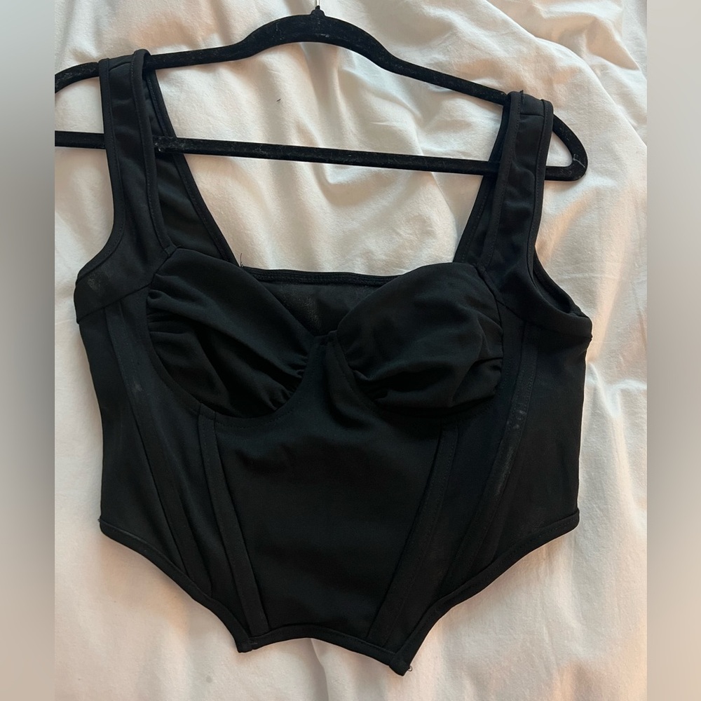 Black corset top